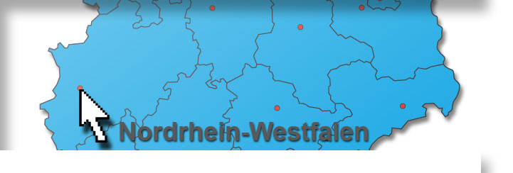 Kartenausschnitt von Nordrhein - Westfalen