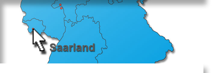 Kartenausschnitt des Saarlandes